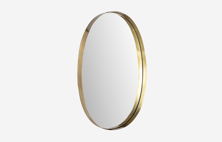 Espejo ovalado Mirror dorado