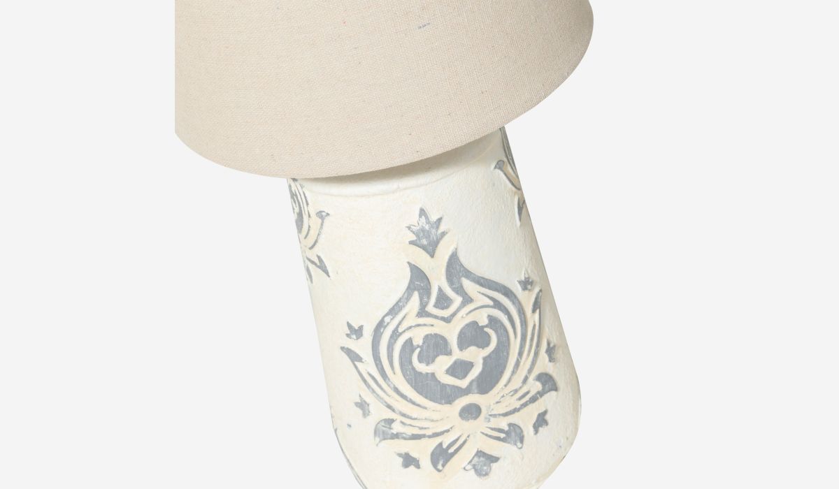 Lámpara de sobremesa Versalles crema