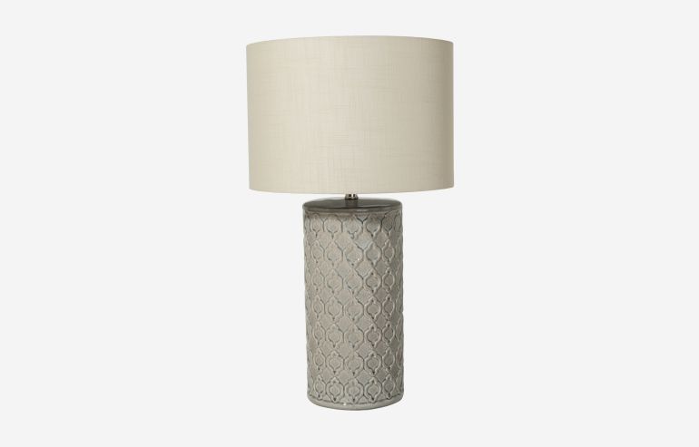 Cerdeña gray table lamp