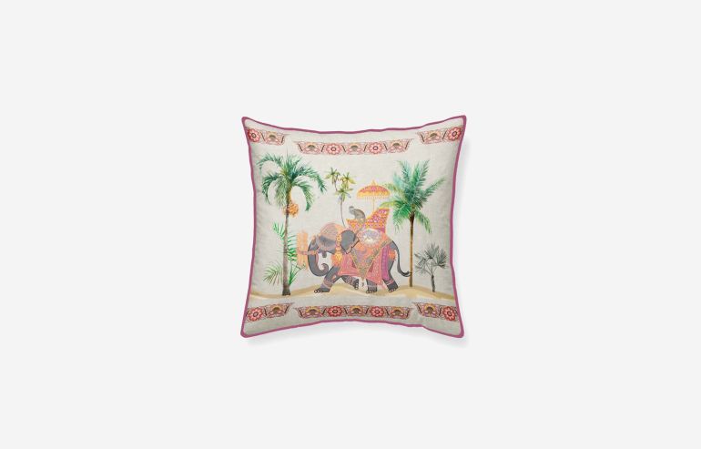 Denali cotton pink cushion 45x45 cm