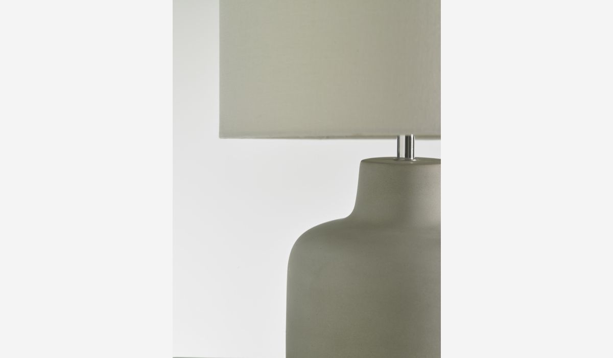 Zuli gray table lamp